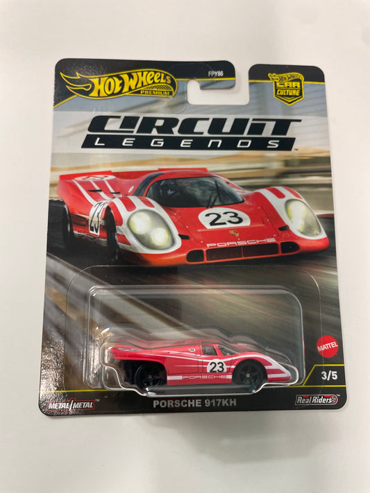 Hot Wheels 1/64 Car Culture Circuit Legends Porsche 917KH Japan Card Red - SKU: JBK63