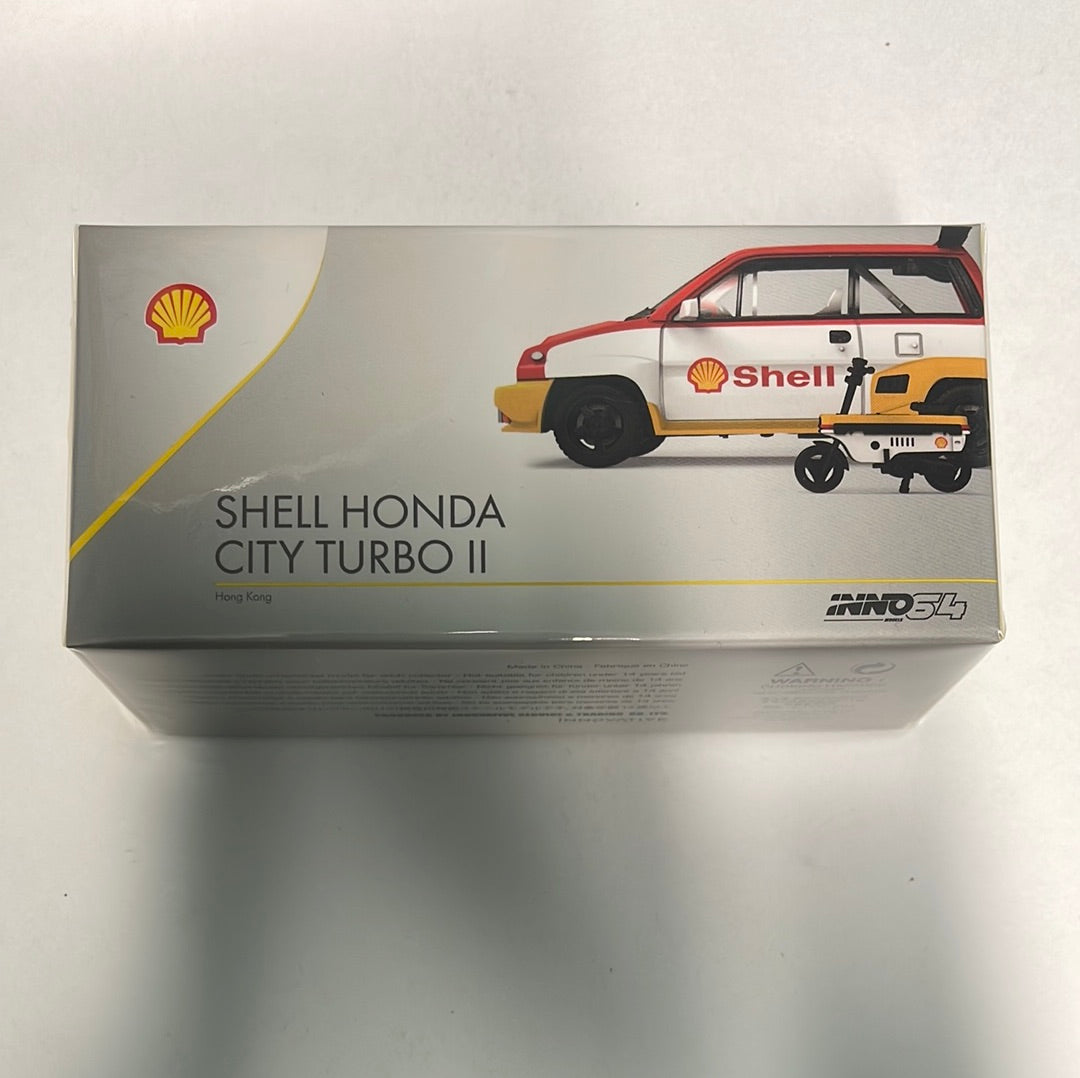 Inno64 1/64 Shell Honda City Turbo II w/ Motocompo