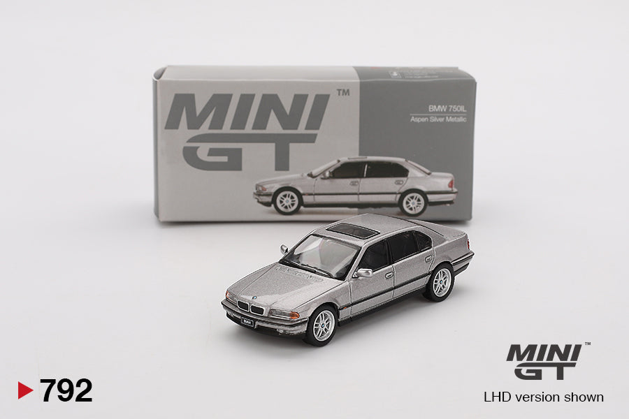 Mini GT 1/64 BMW 750IL Aspen Silver Metallic - MGT00792