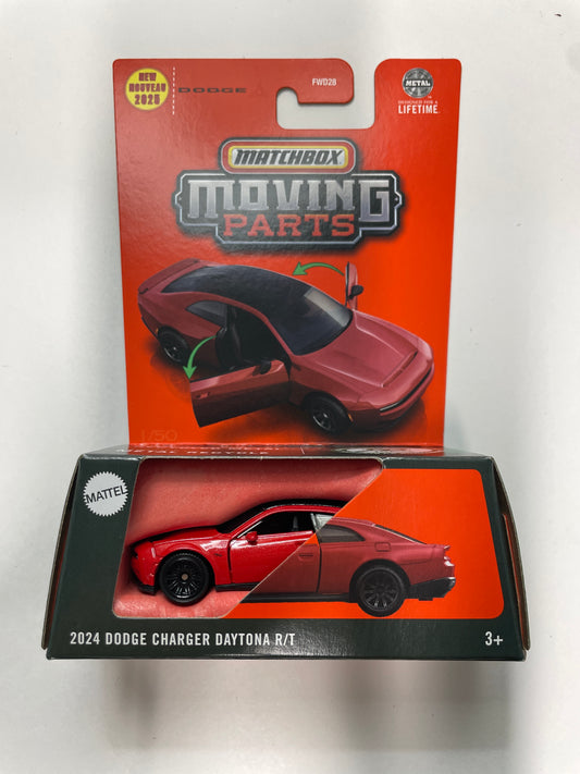 Matchbox 1/64 Moving Parts 2024 Dodge Charger Daytona R/T Red