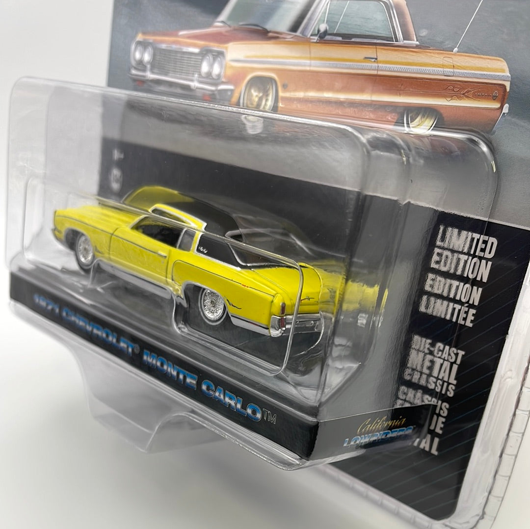 Greenlight 1/64 California Lowriders Series 3 1971 Chevrolet Monte Carlo Yellow