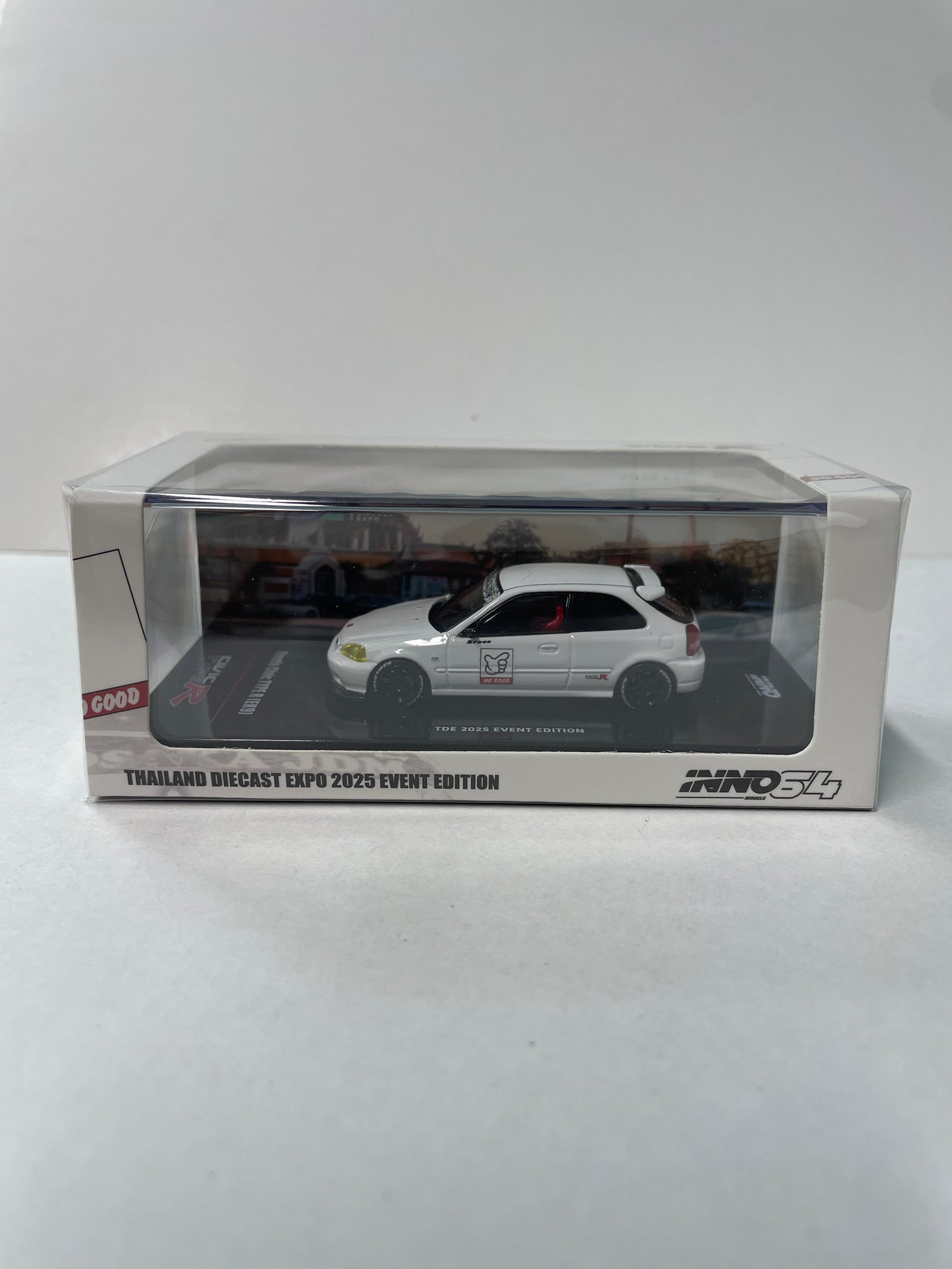 Inno64 1/64 Thailand Diecast Expo 2025 Event Edition Honda Civic Type R (EK9) White