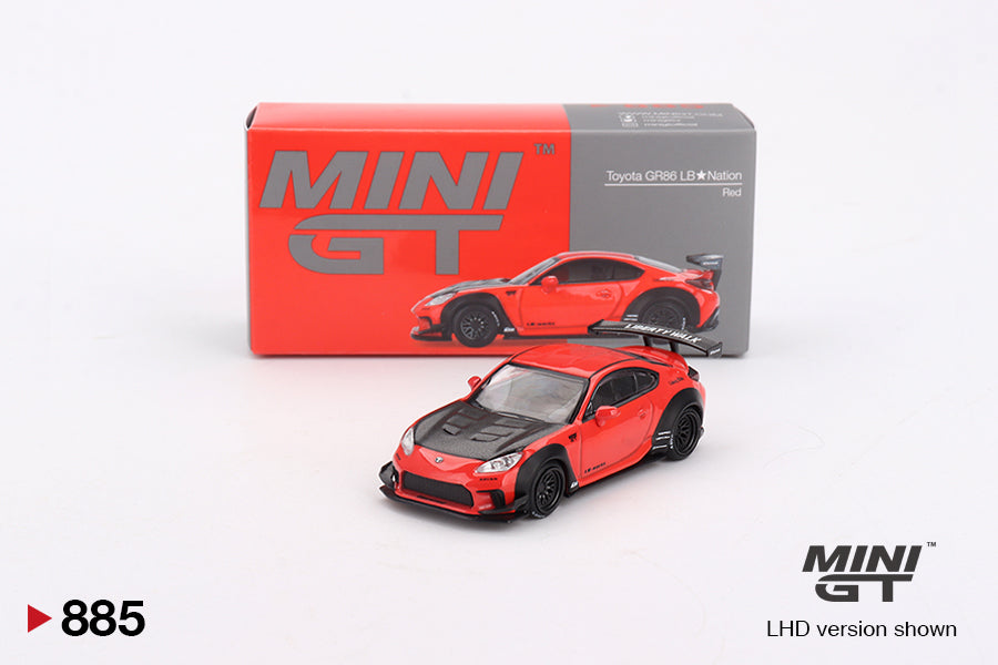 Mini GT 1/64 Toyota GR86 LB★Nation Red
