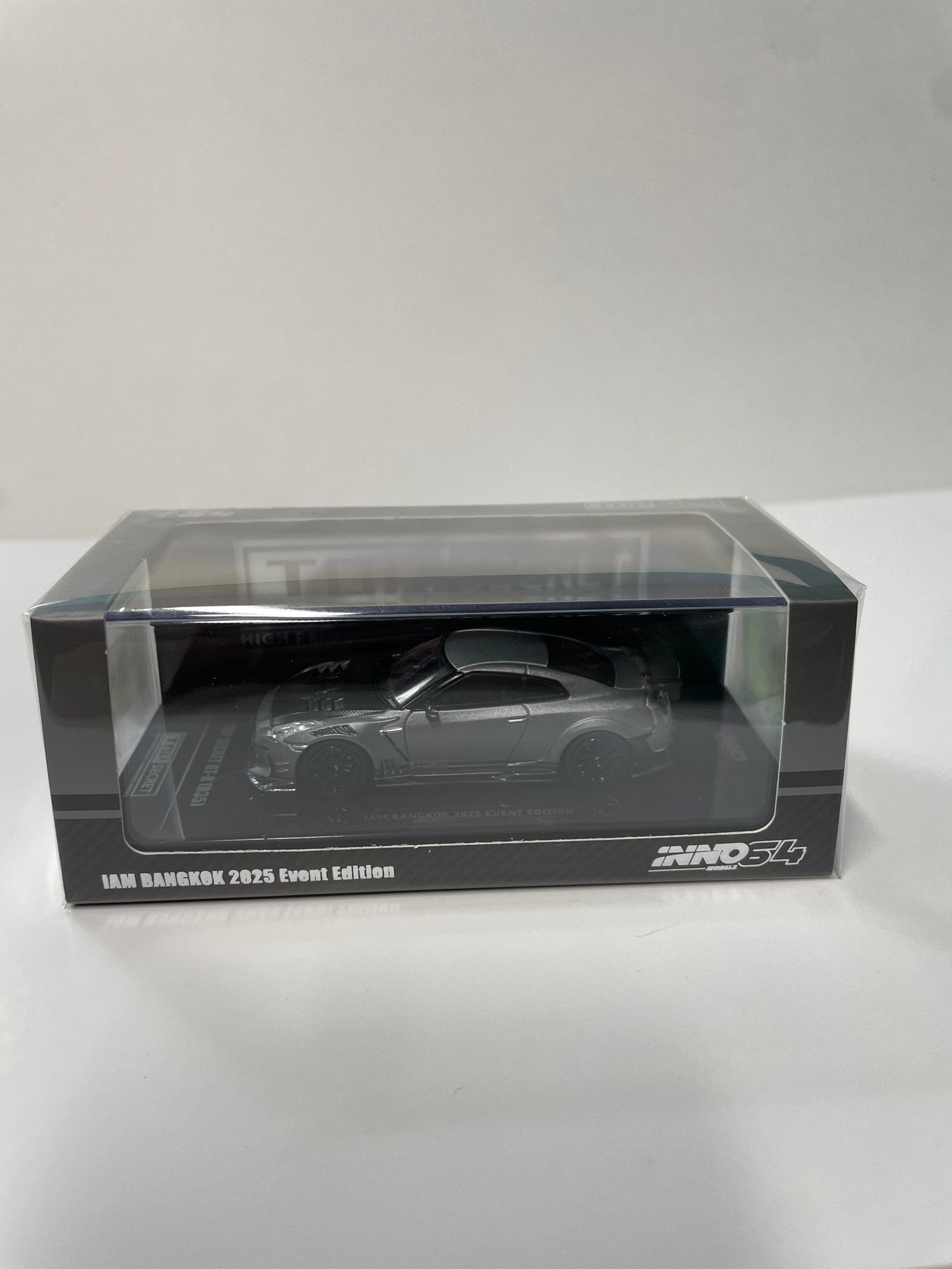 Inno64 1/64 Top Secret Nissan GT-R (R35) IAM Bangkok 2025 Event Edition Grey - IN64-R35TS-IAMBK25