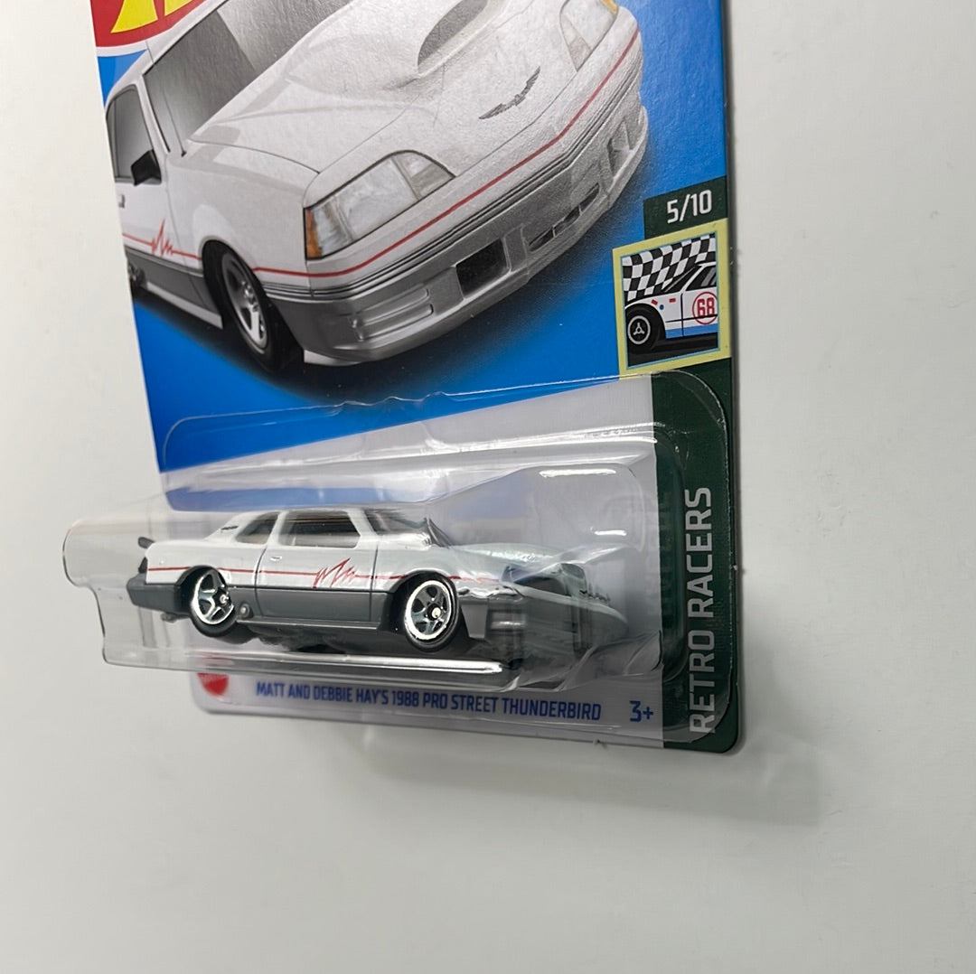 Hot Wheels 1/64 Matt and Debbie Hay’s 1988 Pro Street Thunderbird White