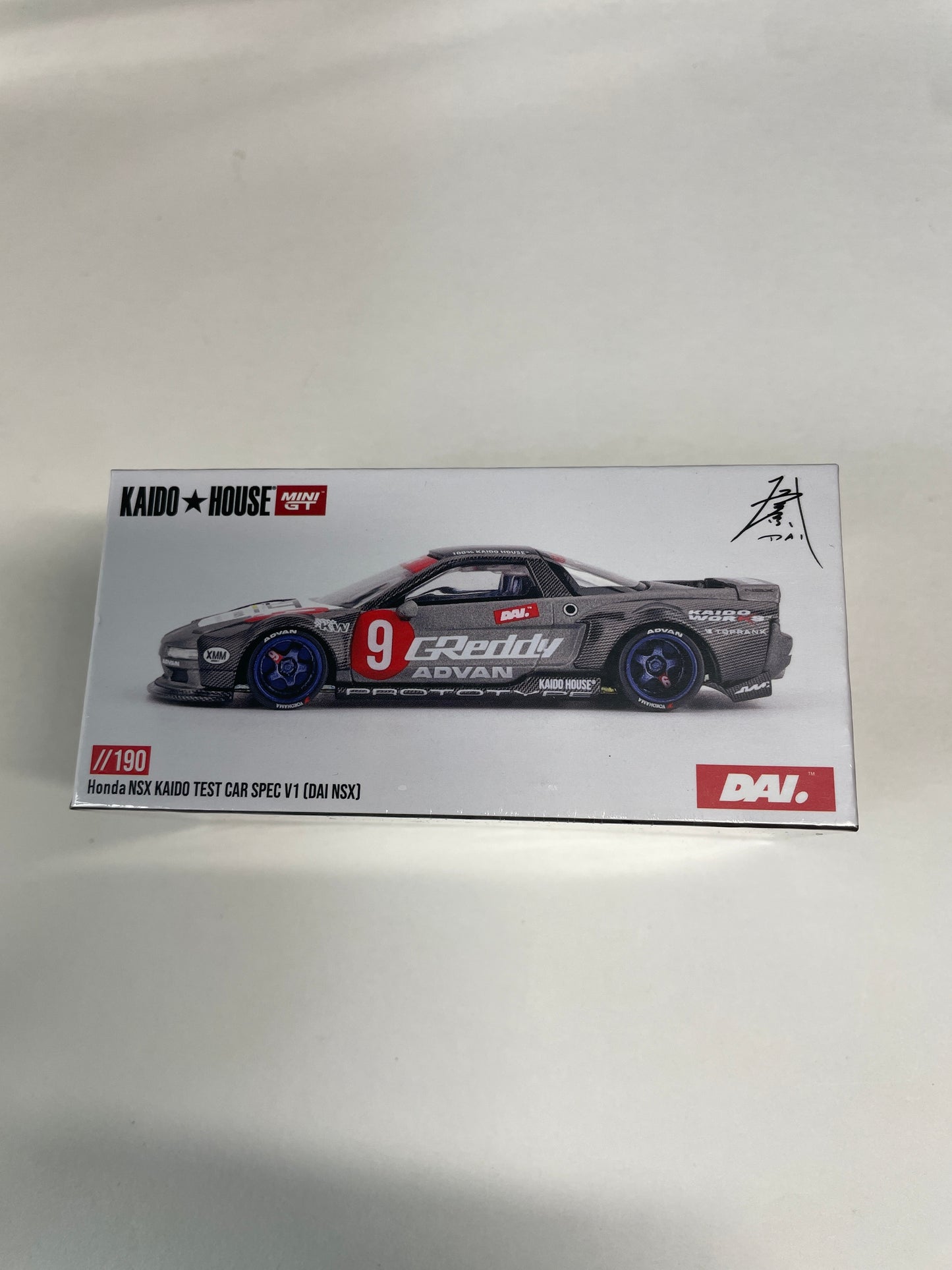 Mini GT x Kaido House 1/64 Honda NSX Kaido Test Car Spec V1 (DAI NSX) Grey - KHMG190