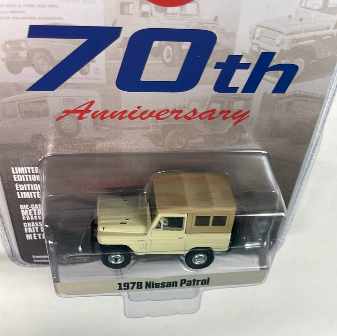 Greenlight 1/64 Nissan 70th Anniversary 1978 Nissan Patrol Beige