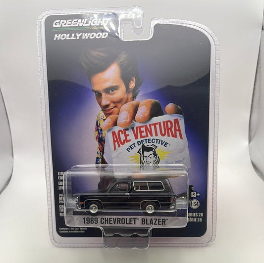 Greenlight 1/64 Hollywood Ace Ventura 1989 Chevrolet Blazer Black