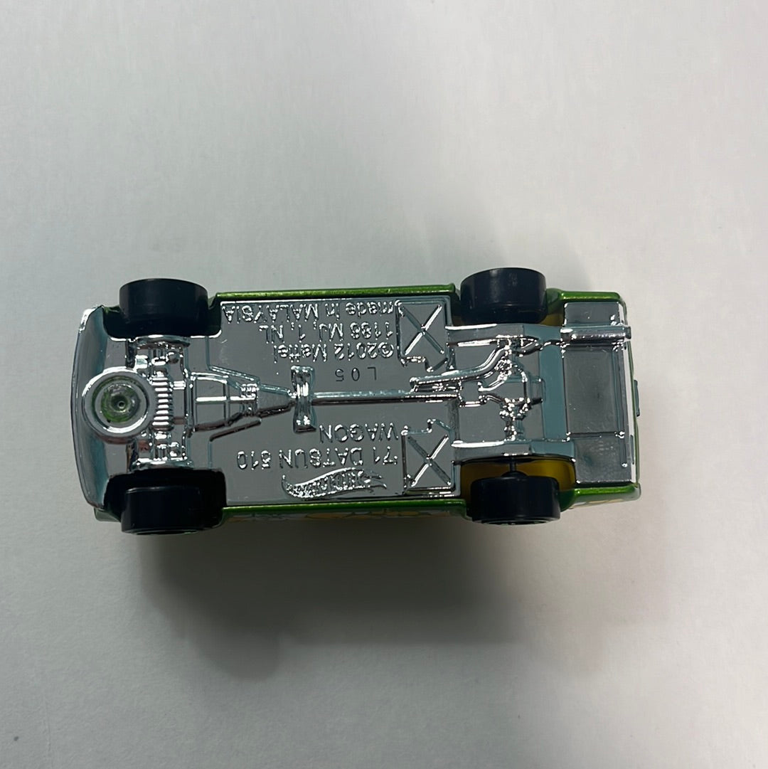 *Loose* Hot Wheels 1/64 Mystery Models Datsun 510 Wagon Green