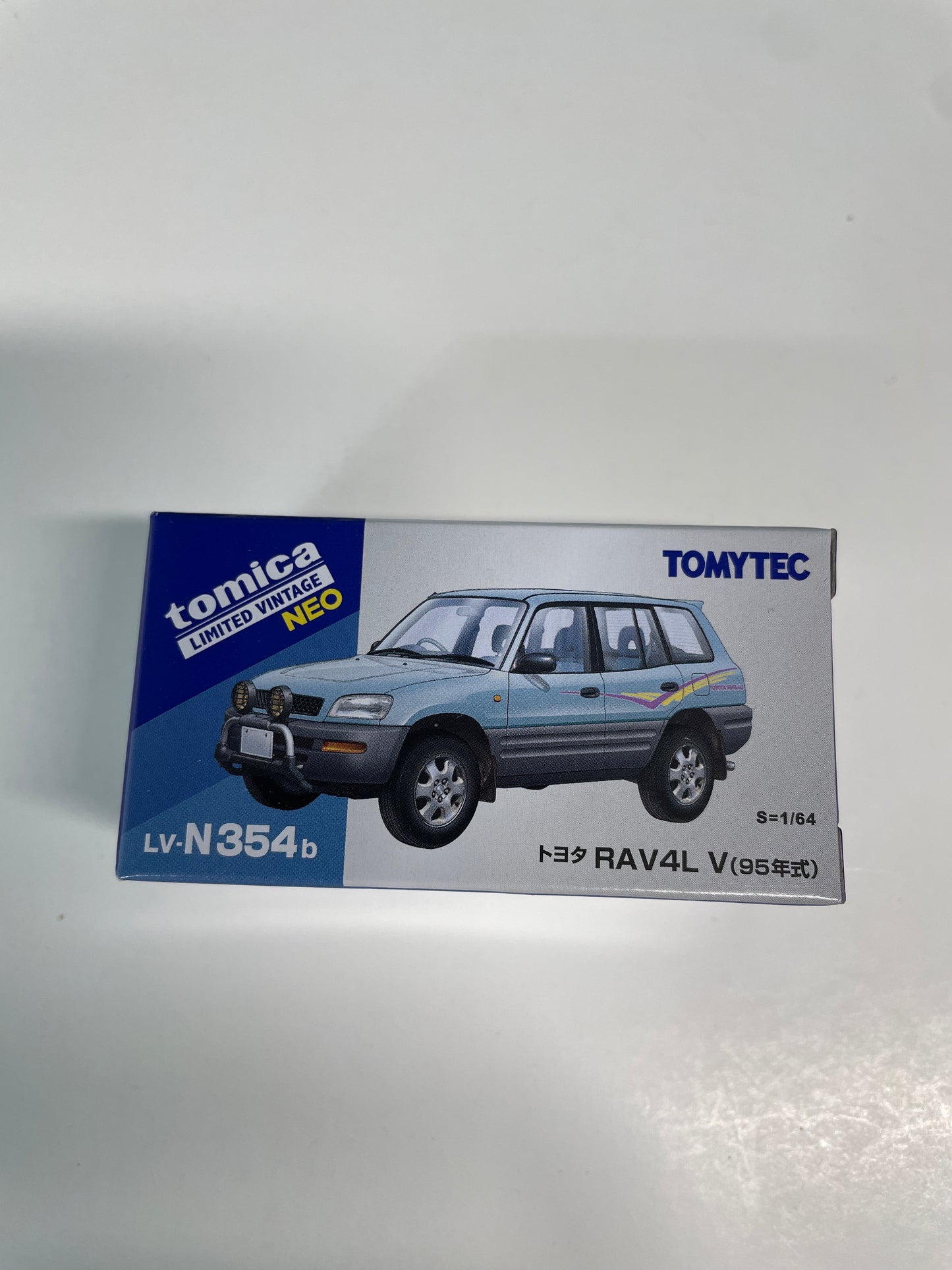 Tomica Limited Vintage Neo 1/64 LV-N354b Toyota RAV4L V 1995 Blue & Grey