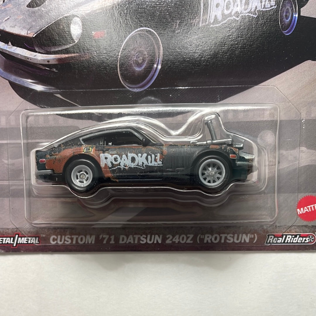Hot Wheels 1/64 Pop Culture Roadkill Rotsun Custom ‘71 Datsun 240Z (Rotsun) Black