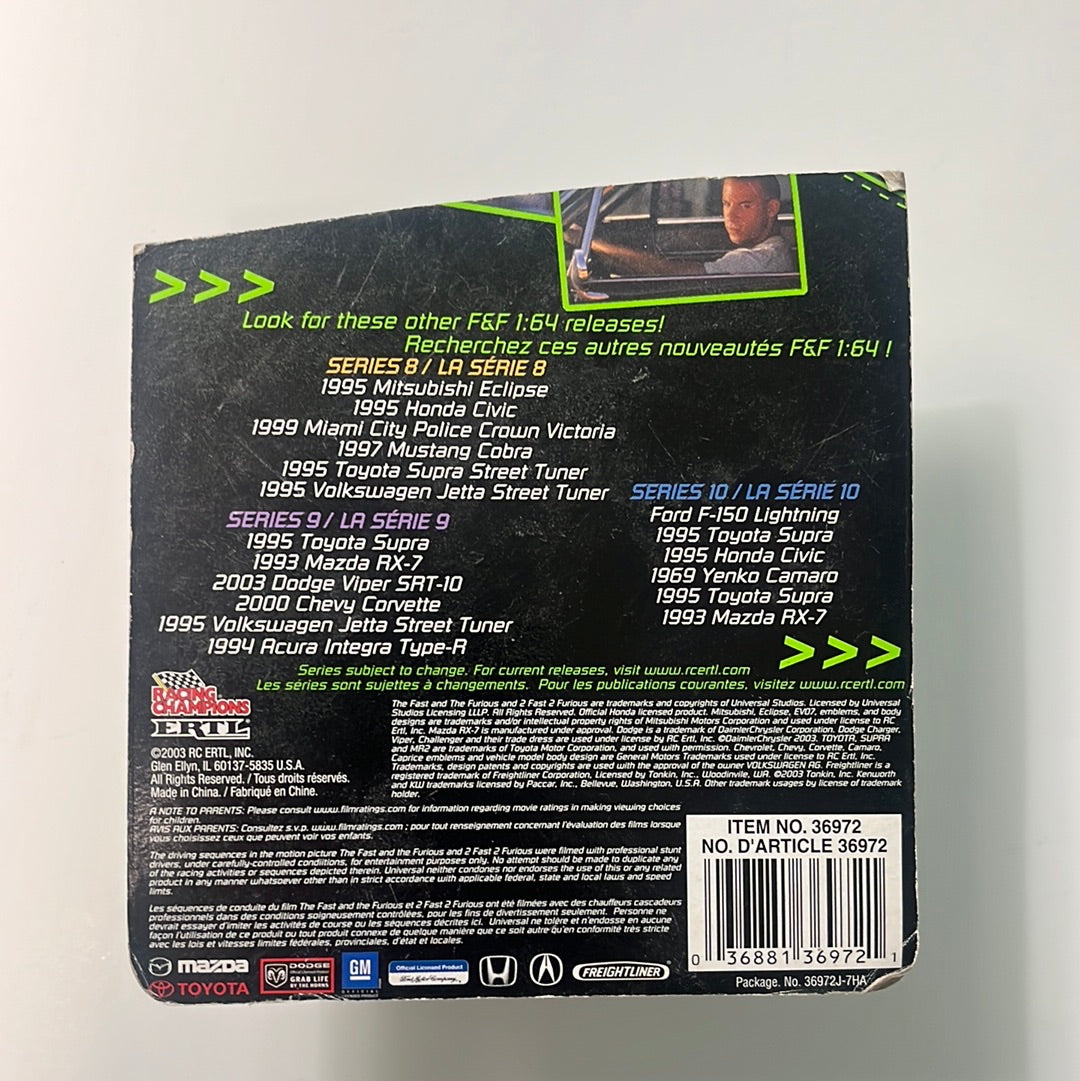 Racing Champions 1/64 Fast and Furious 1969 Yenko Camaro Series 10 - Damaged Box