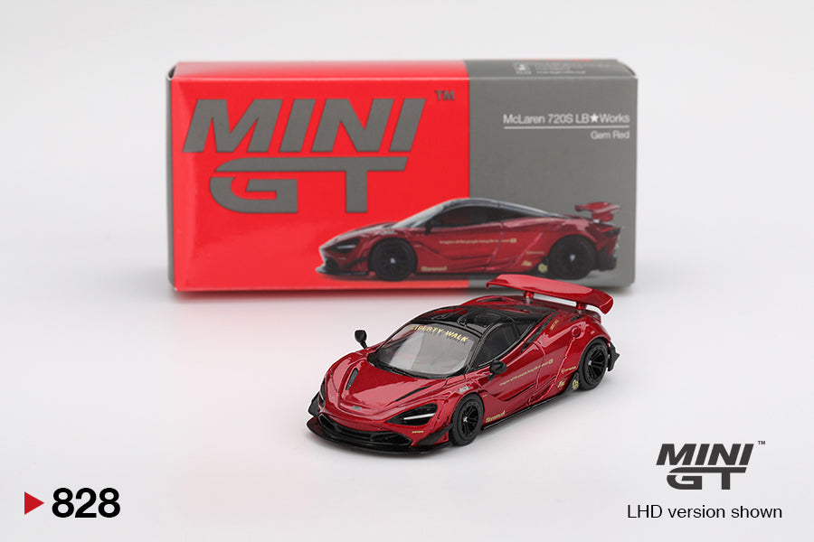 Mini GT 1/64 McLaren 720S LB★Works Gem Red - MGT00828