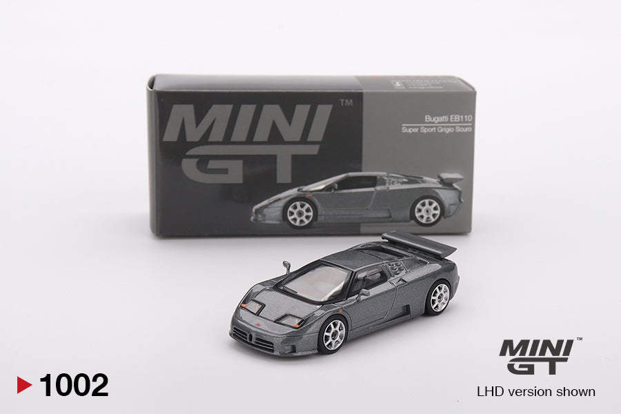 Mini GT 1/64 Bugatti EB110 Super Sport Grigio Scuro Grey - MGT01002