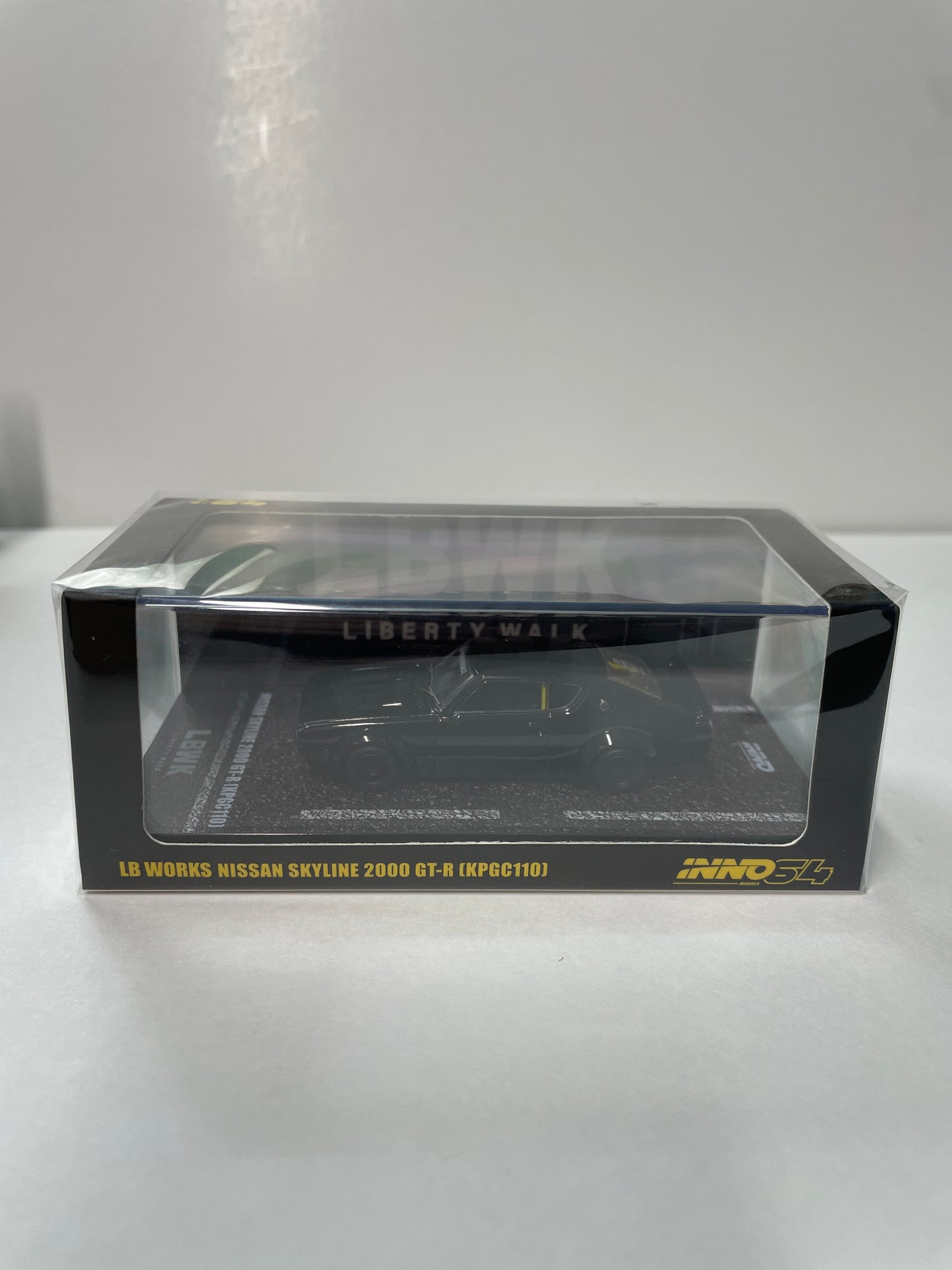 Inno64 1/64 LB Works Nissan Skyline 2000 GT-R (KPGC110) Kenmeri Black