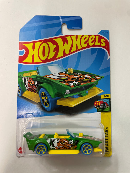 Hot Wheels 1/64 Track Manga Green - Damaged Box