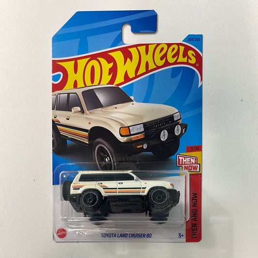 *Japan Card* Hot Wheels 1/64 Toyota Land Cruiser 80 Beige - Damaged Box
