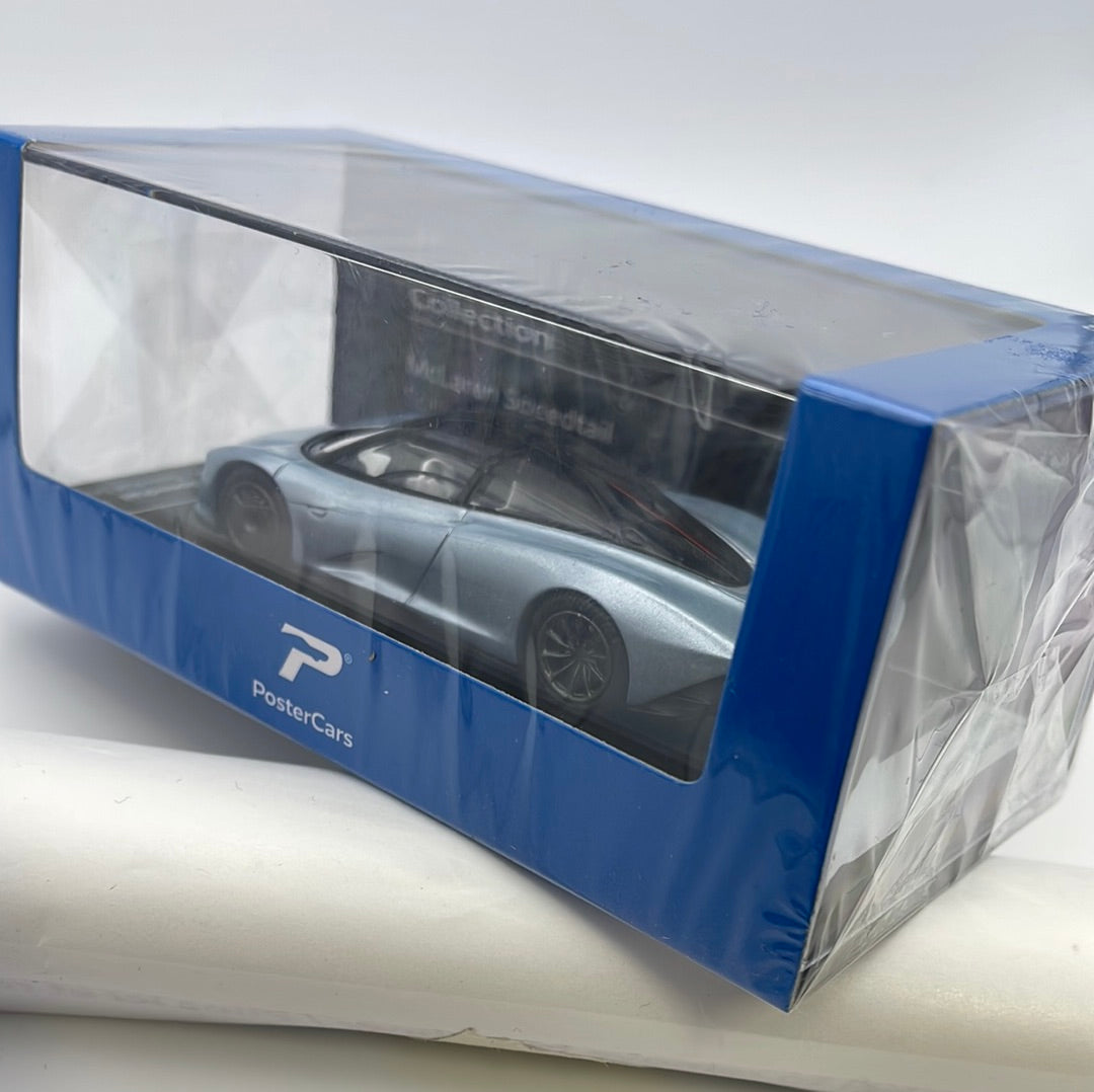 1/64 PosterCars McLaren Speedtail Hypercar League Collection Speedtail Silver