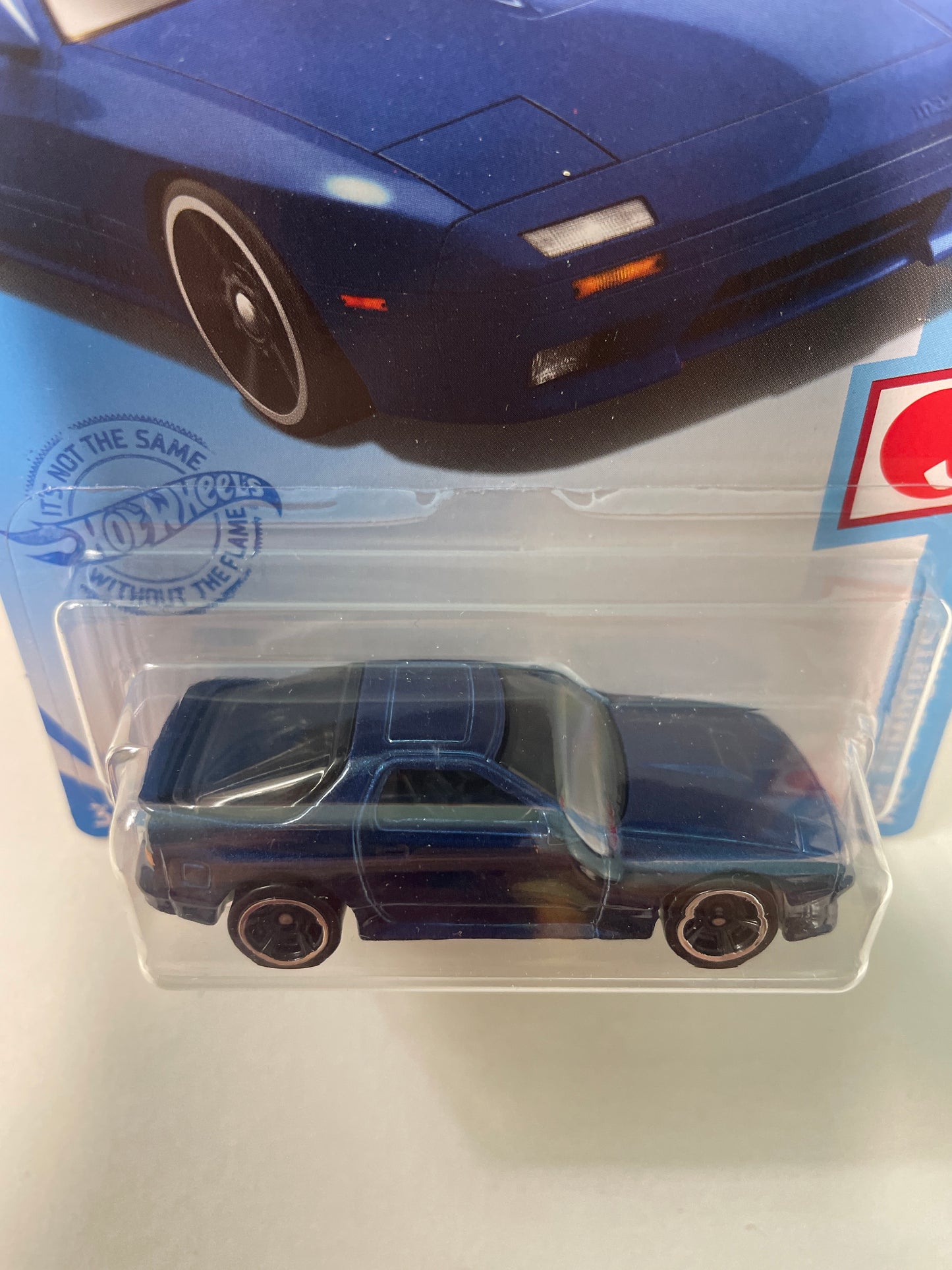 Hot Wheels 1/64 ‘89 Mazda Savanna RX-7 FC3S Blue - Damaged Box