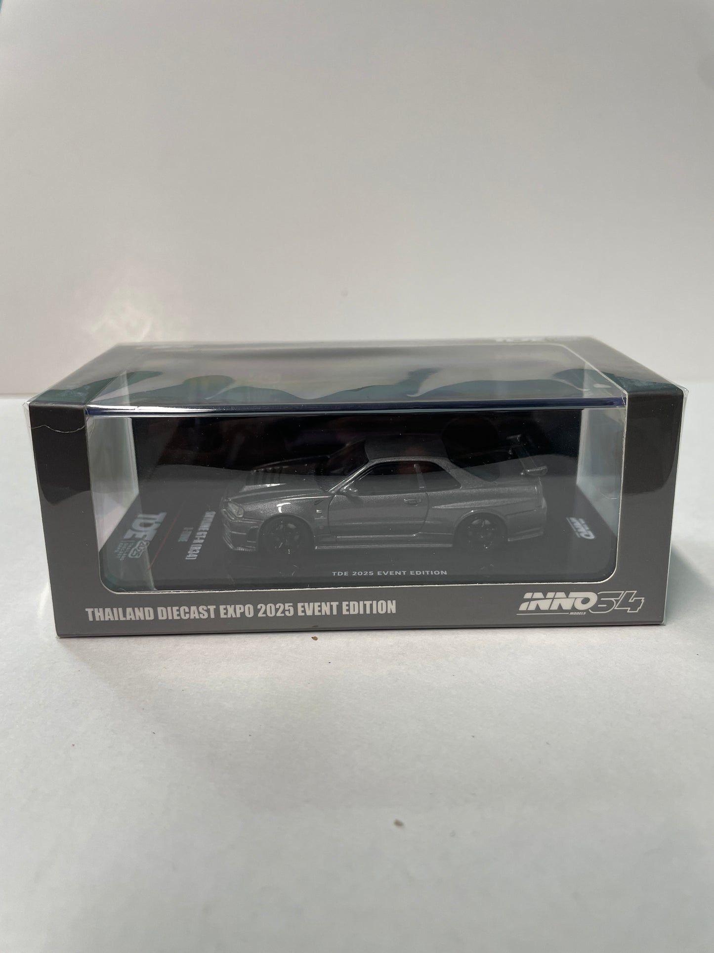 Inno64 1/64 Thailand Diecast Expo 2025 Event Edition Nissan Skyline GT-R (R34) Grey