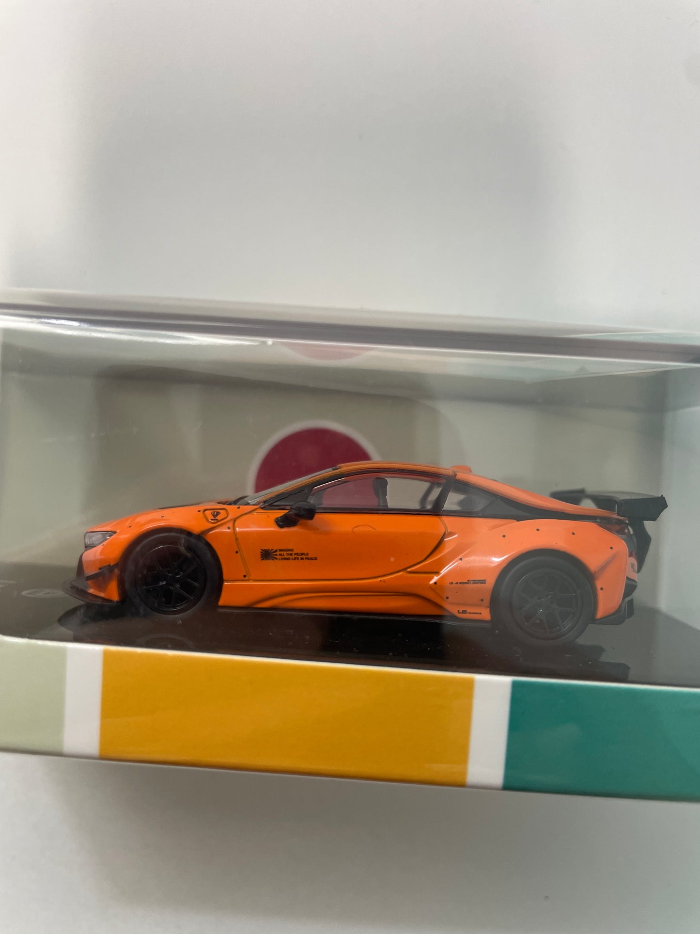 Para64 1/64 Liberty Walk x BMW i8 Orange