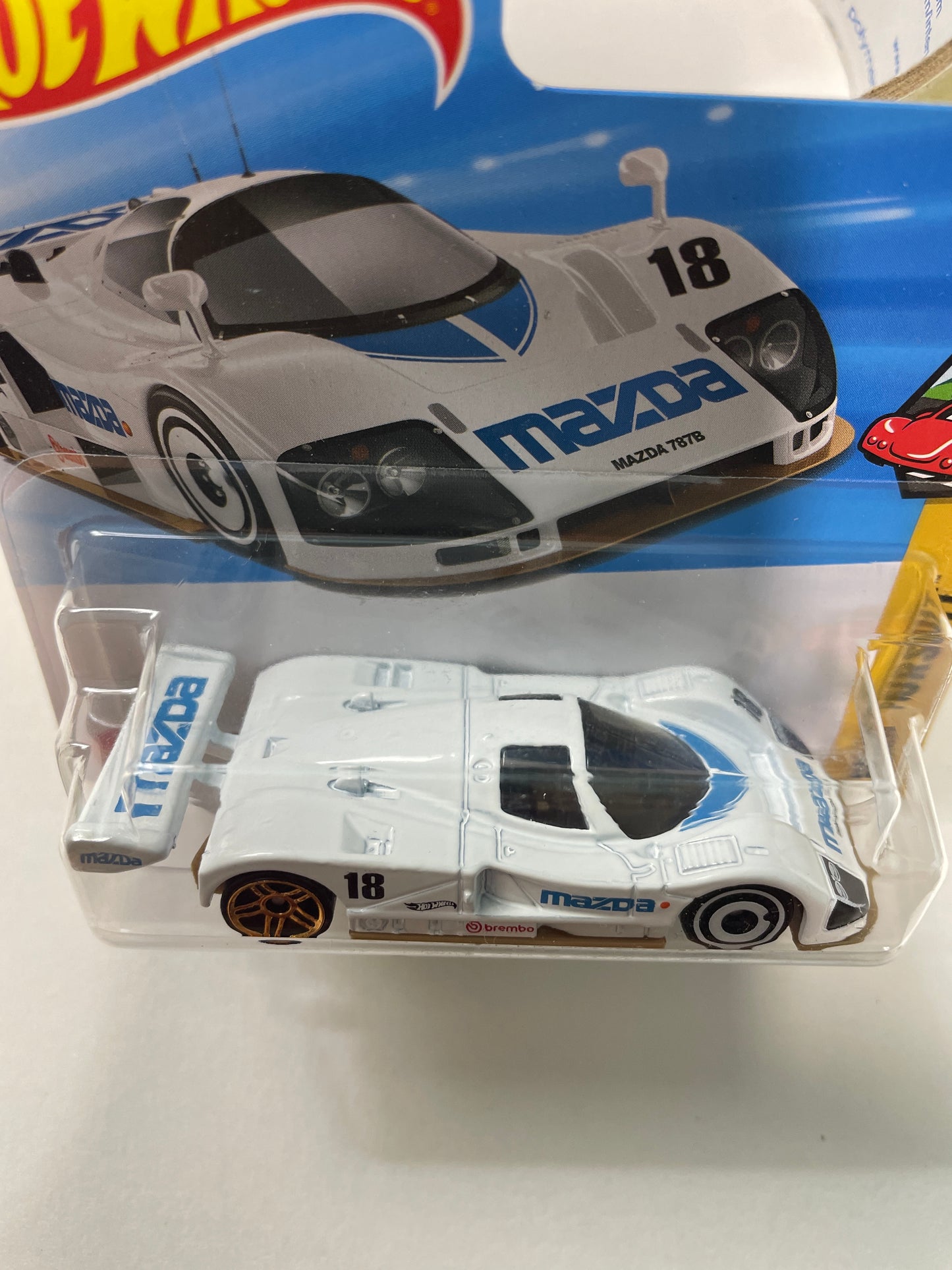 Hot Wheels 1/64 Mazda 787B Short Card White