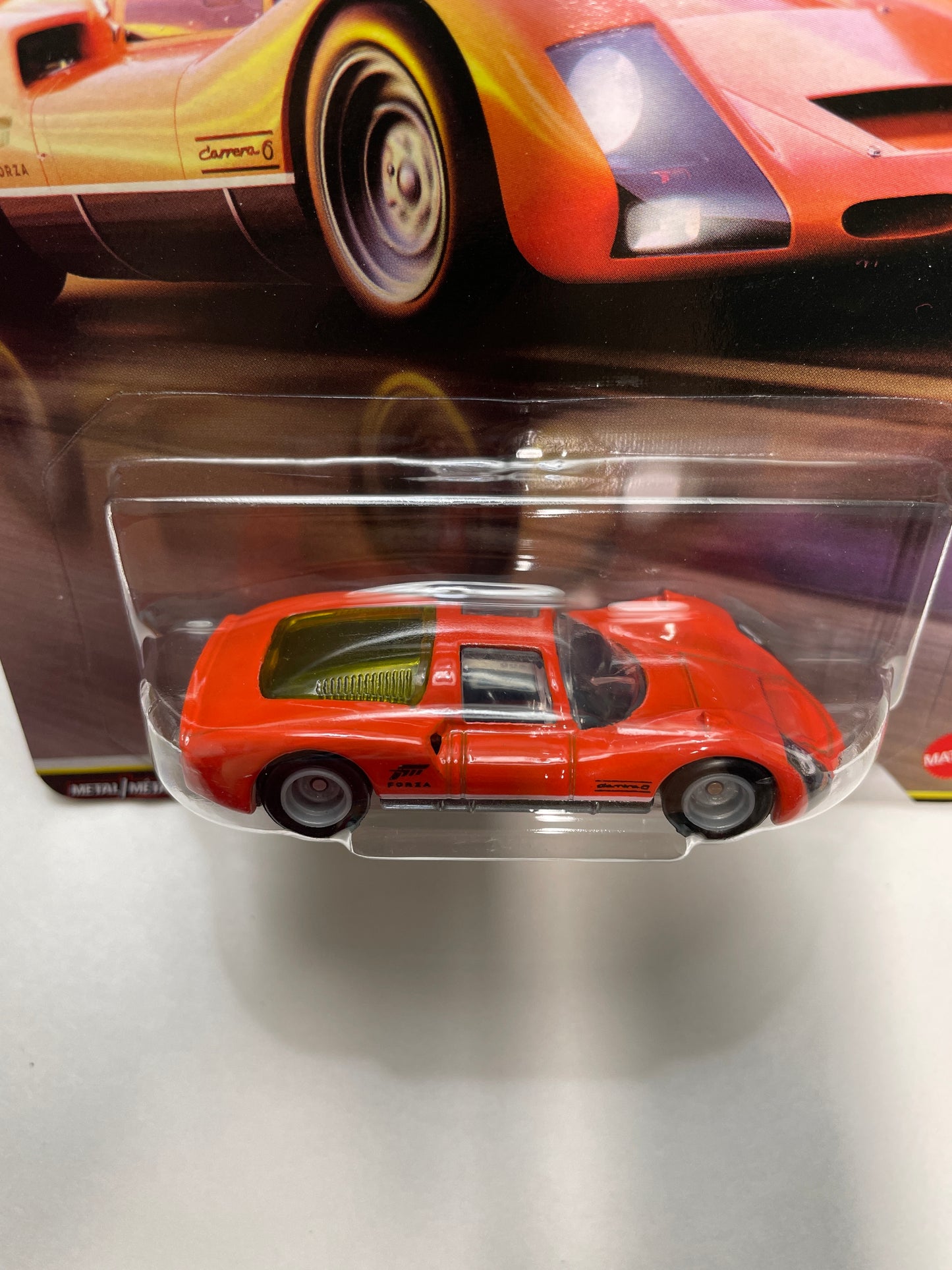 Hot Wheels 1/64 Pop Culture Forza '66 Porsche 906 Carrera 6 Orange - JHW97 - Damaged Box