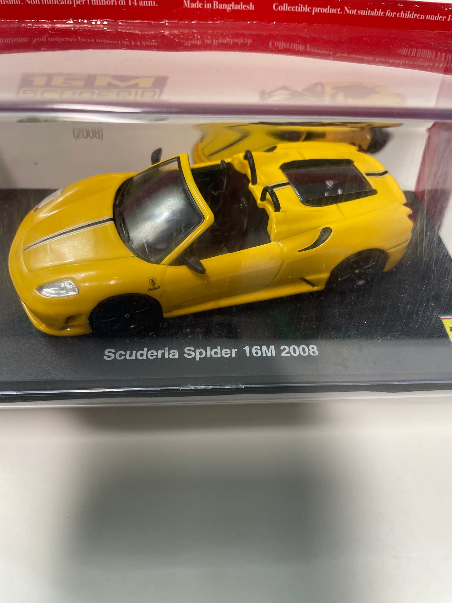 Altaya 1/43 Ferrari Scuderia Spider 16M 2008 Yellow