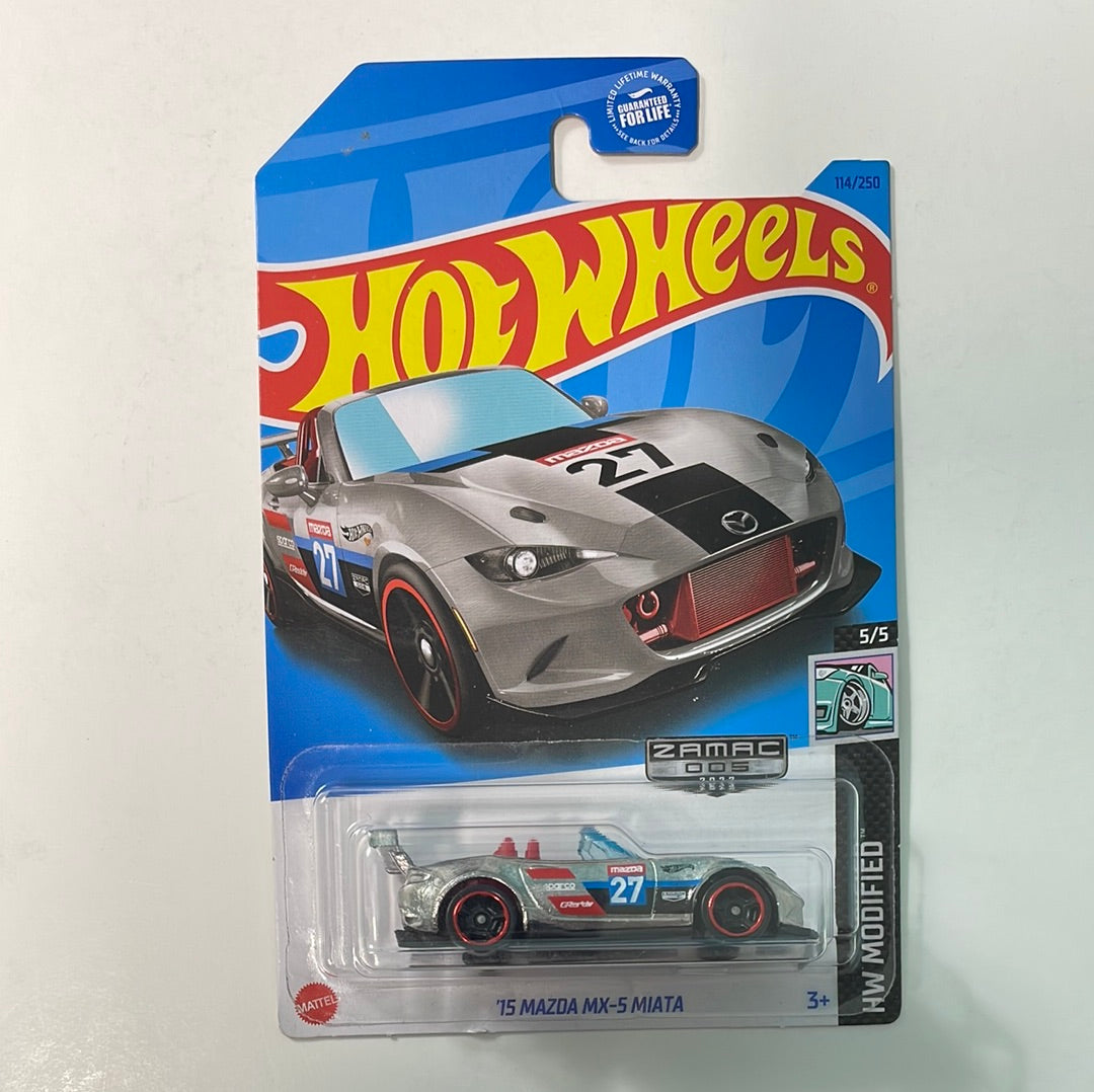 Hot Wheels 1/64 Zamac Custom '15 Mazda MX-5 Miata - Damaged Box