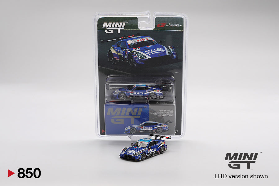 Mini GT 1/64 Autobacs Super Gt Nissan Z GT500 #24 "REALIZE CORPORTATION ADVAN Z" KONDO RACING 2023 SUPER GT SERIES Blue