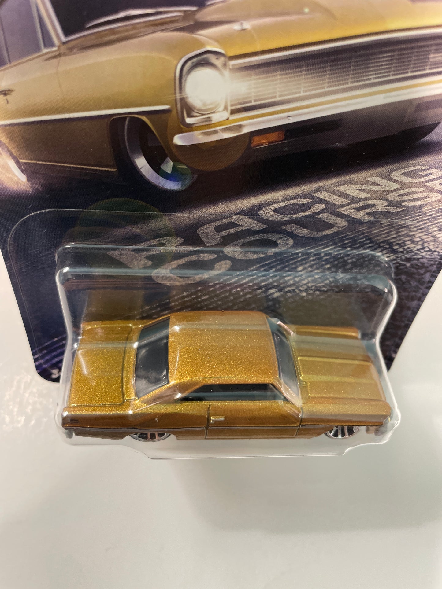 Hot Wheels 1/64 Silver Series Fast and Furious Racing Course 1966 Chevy Nova Gold - JBY42