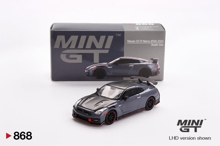 Mini GT 1/64 Nissan GT-R Nismo (R35) 2024 Stealth Gray - MGT00868