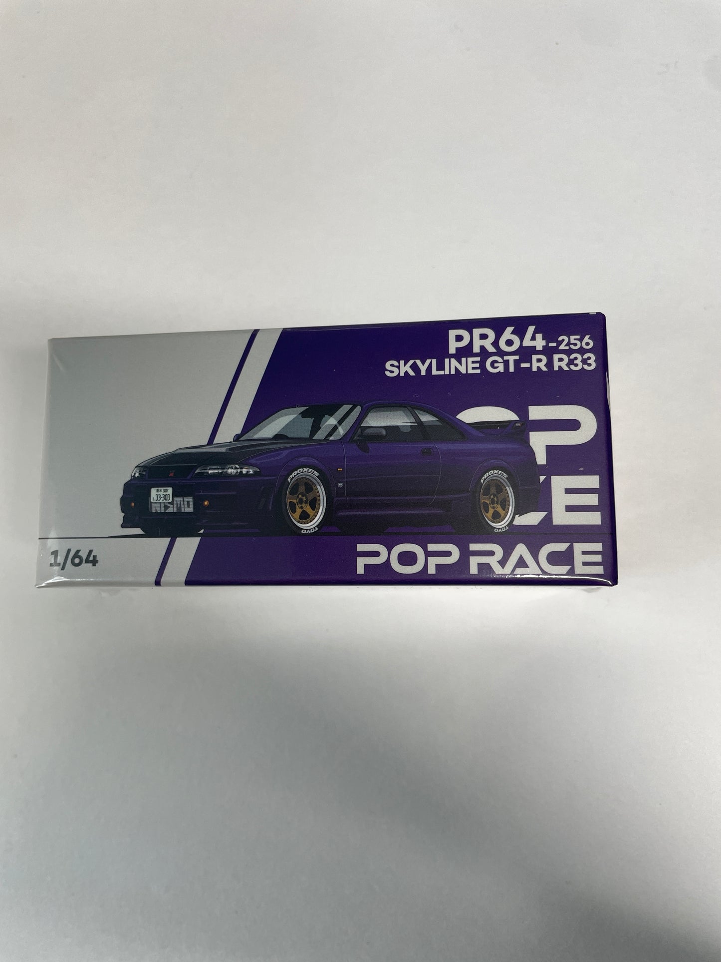 Pop Race 1/64 Nissan Skyline GT-R R33 Midnight Purple - PR64-0256