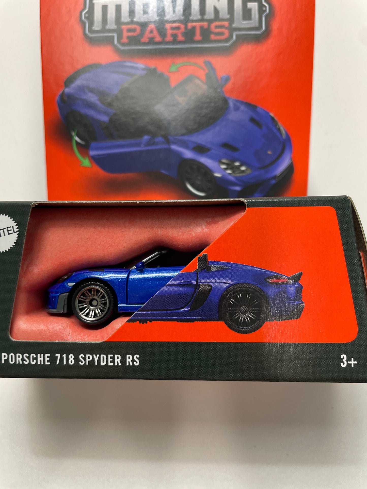 Matchbox 1/64 Moving Parts 2024 Porsche 718 Spyder RS Blue