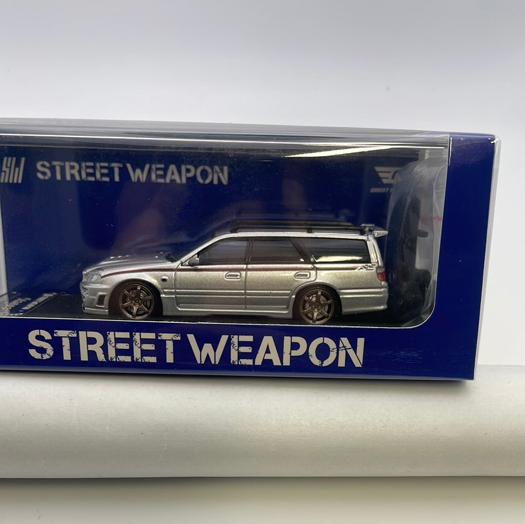 1/64 Street Weapon Nissan Stagea R34 Nismo Silver