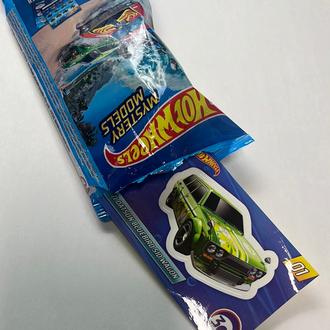 *Loose* Hot Wheels 1/64 Mystery Models Datsun 510 Wagon Green