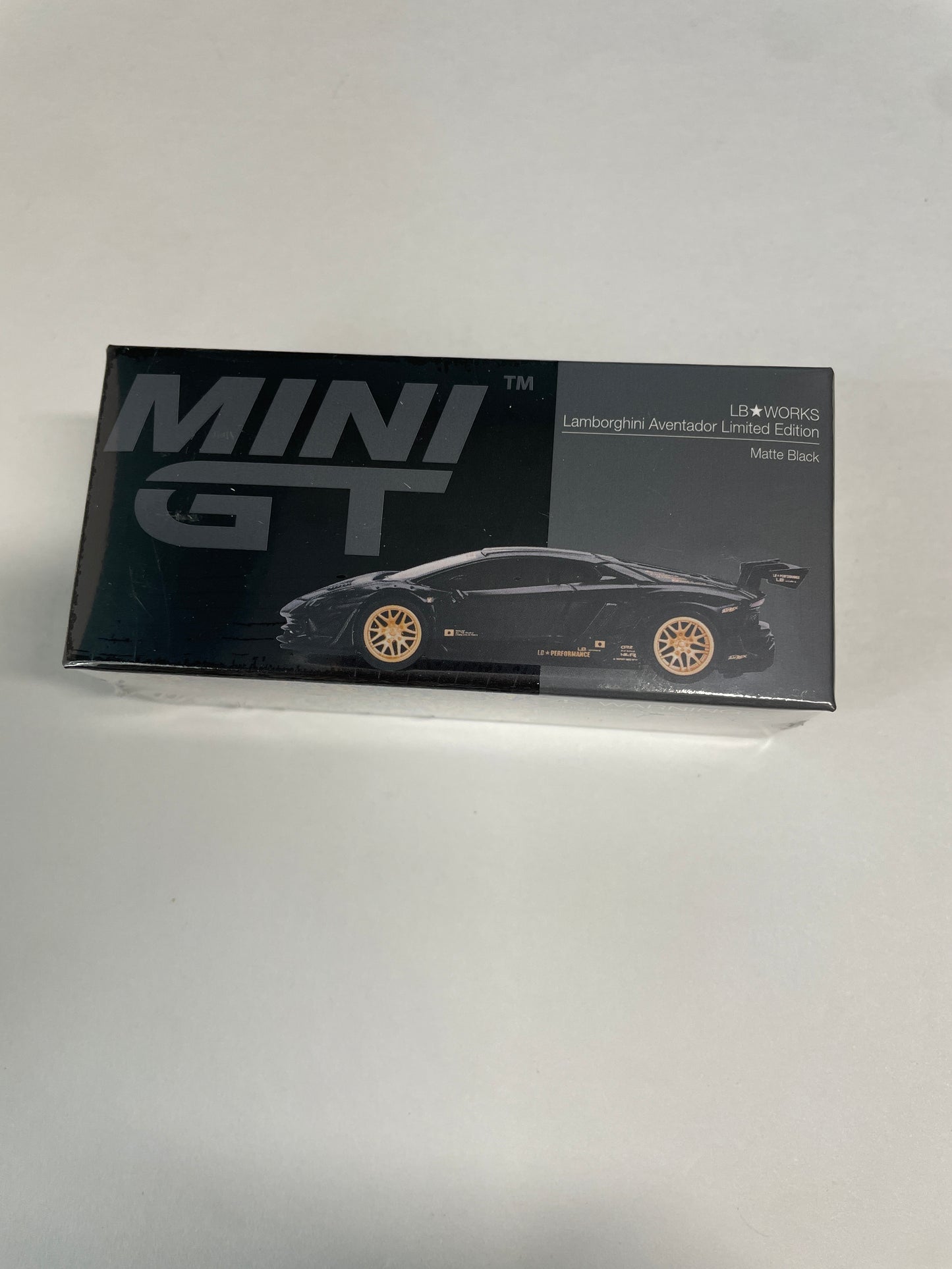 Mini GT 1/64 LB★WORKS Lamborghini Aventador Limited Edition Matte Black - MGT01087