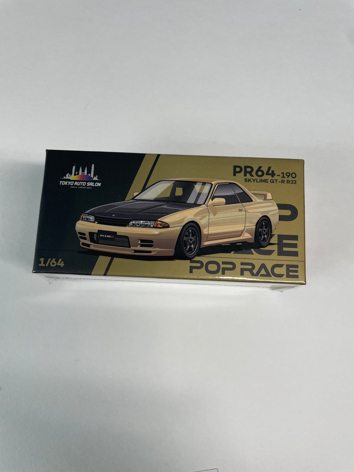Pop Race 1/64 Nissan Skyline GT-R R32 Gold - Tokyo Auto Salon Kuala Lumpur 2025 Exclusive