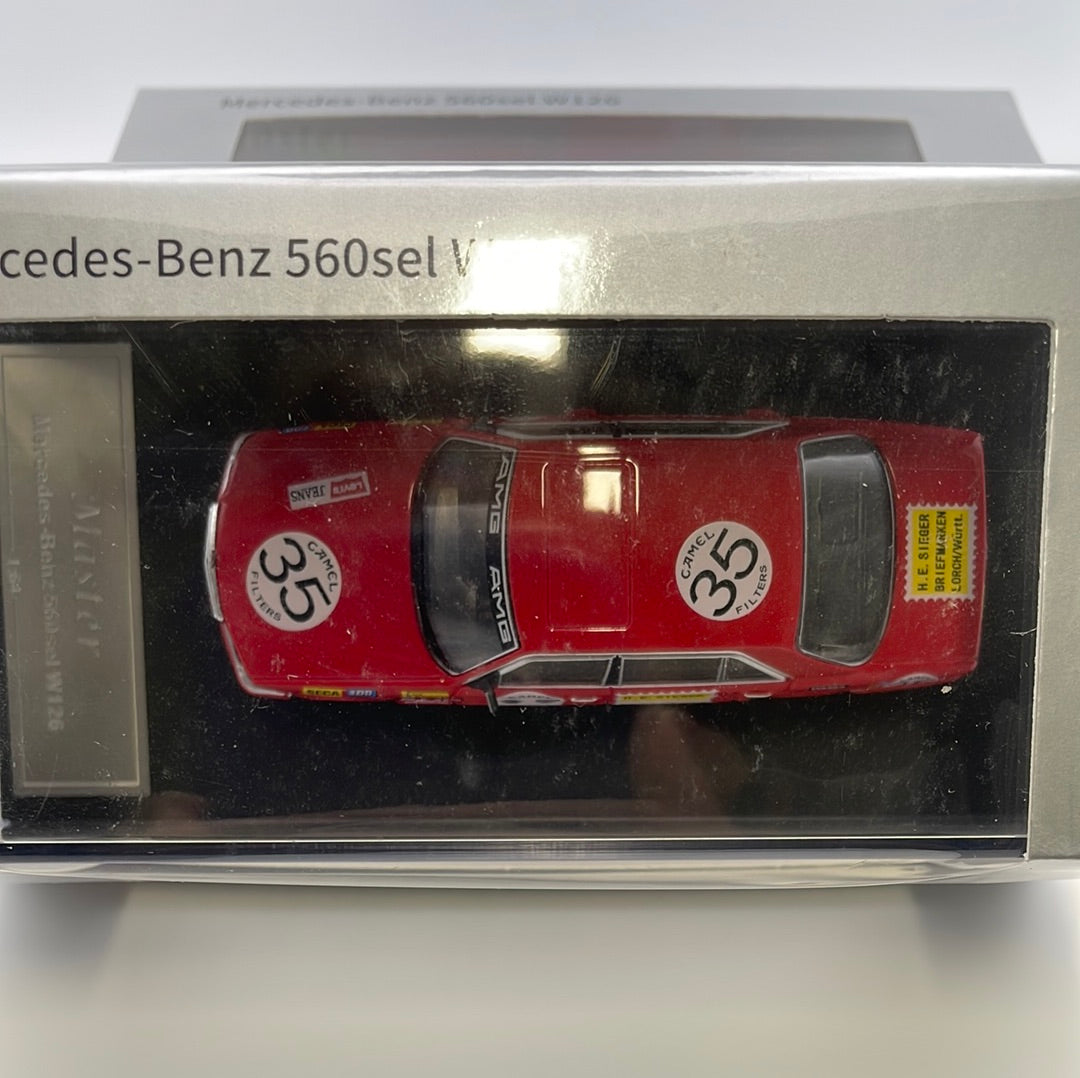 1/64 Master Mercedes-Benz 560sel W126 Lowered Red