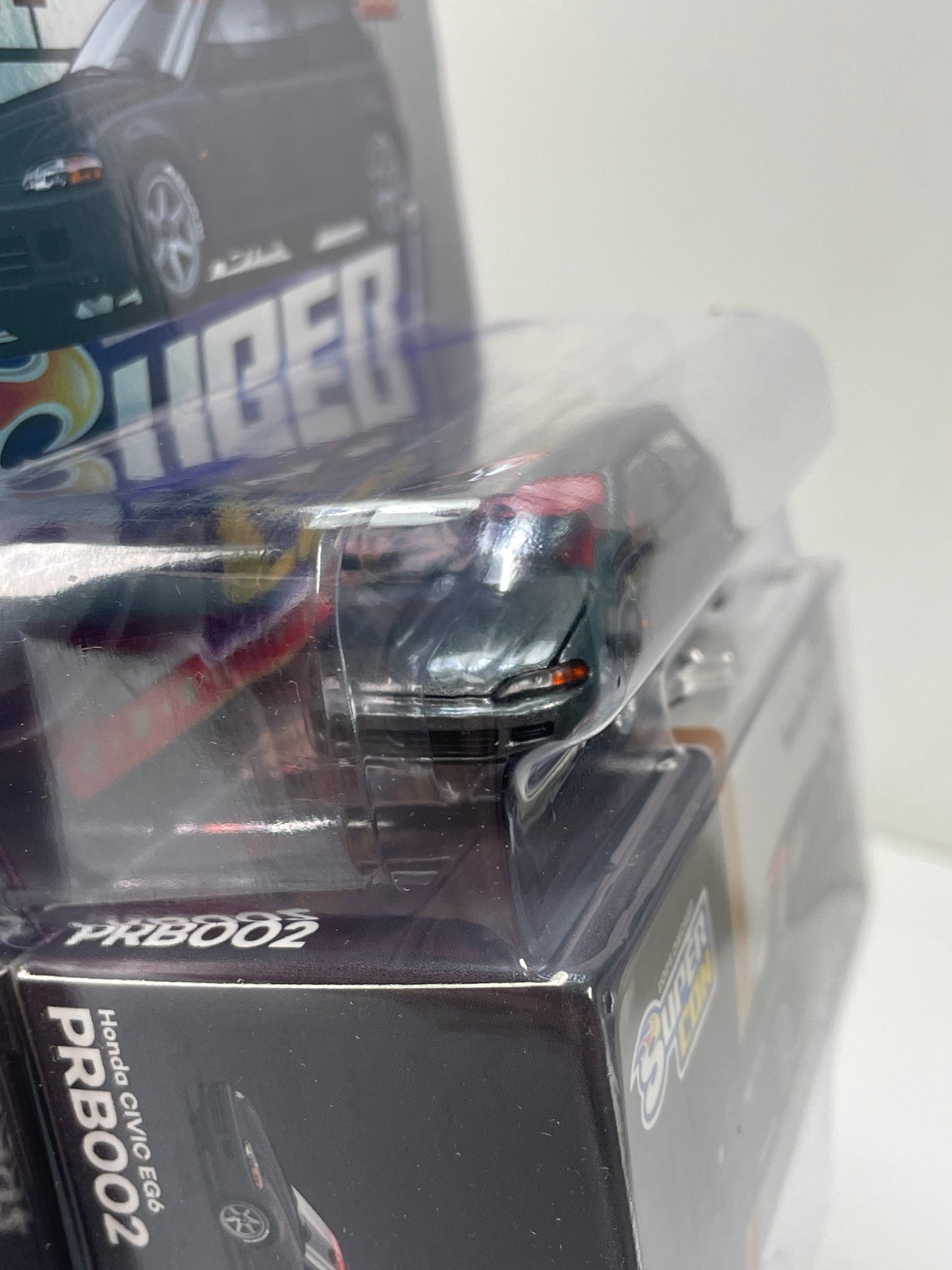 Pop Race 1/64 Honda Civic EG6 Supercon 2026 Edition Dark Grey - PRB002
