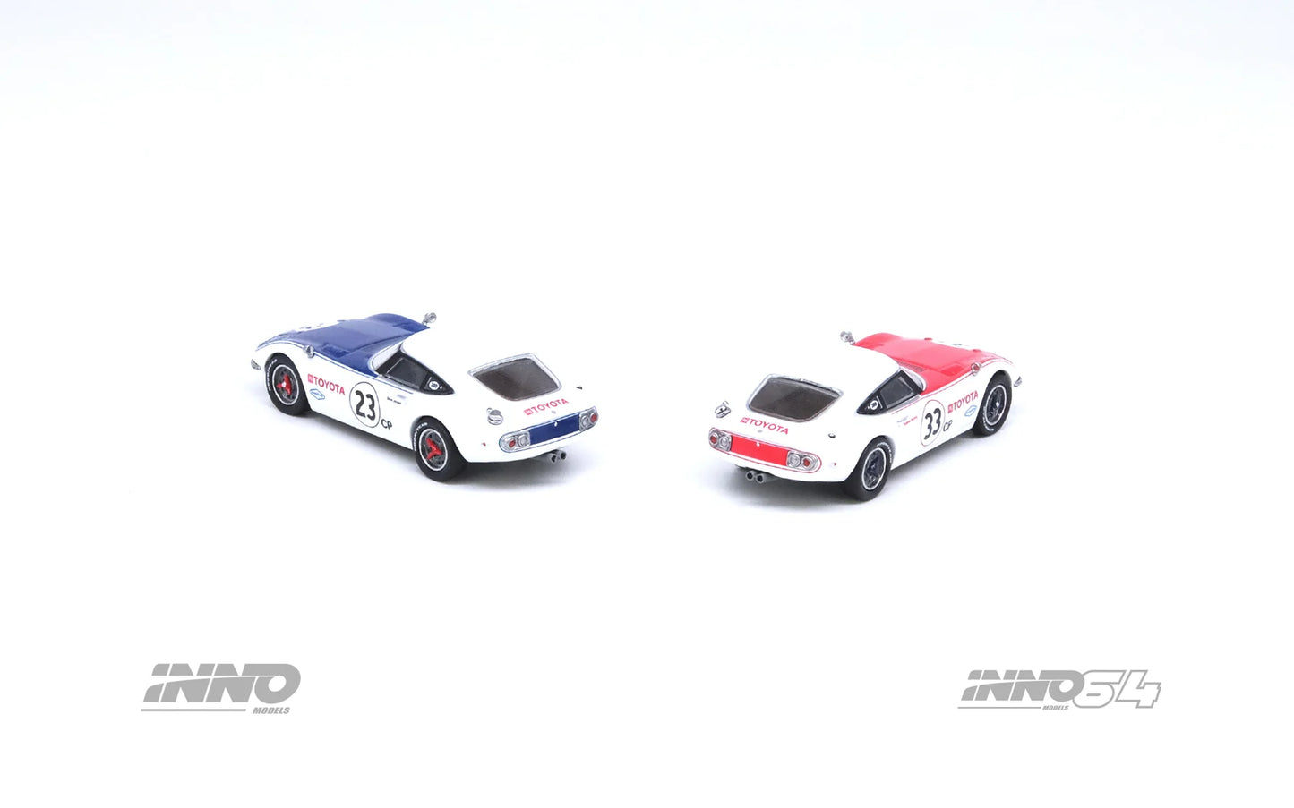 Inno64 1/64 Toyota 2000GT (MF 10) #23/ #33 SCCA 1968 Box Set Collection ( 2 cars) - IN64-2000GT-SCCA68-BS