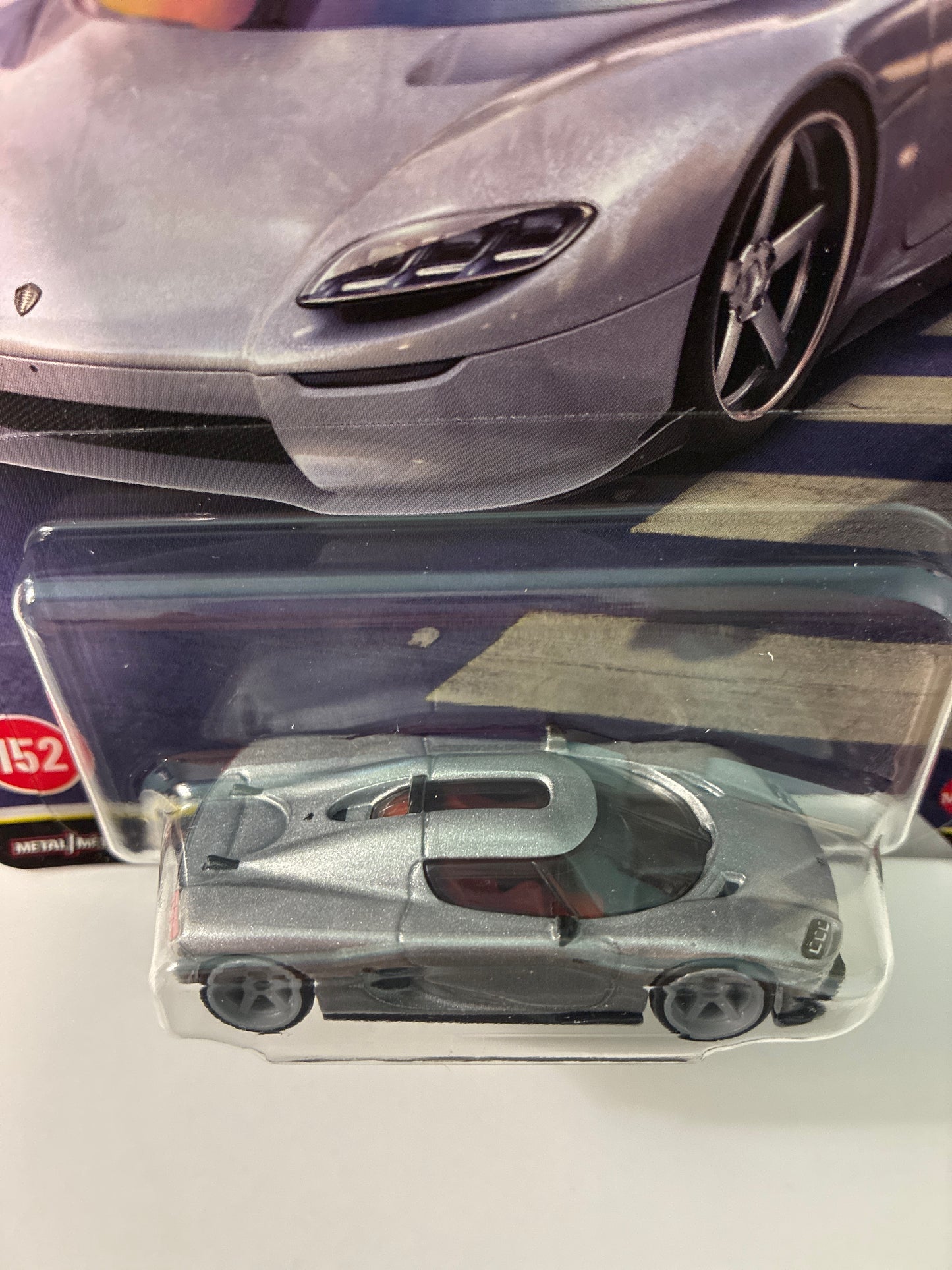 Hot Wheels 1/64 2026 Boulevard Mix H Koenigsegg CC850 Silver - JHW21 - Damaged Box