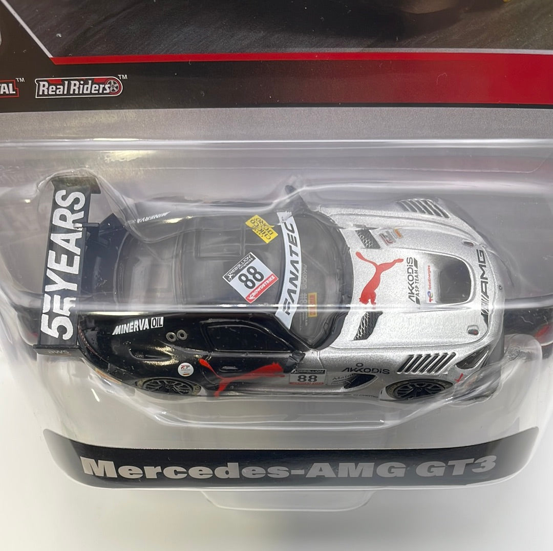 1/43 Hot Wheels Mercedes-AMG GT3 Black & Silver - Damaged Box