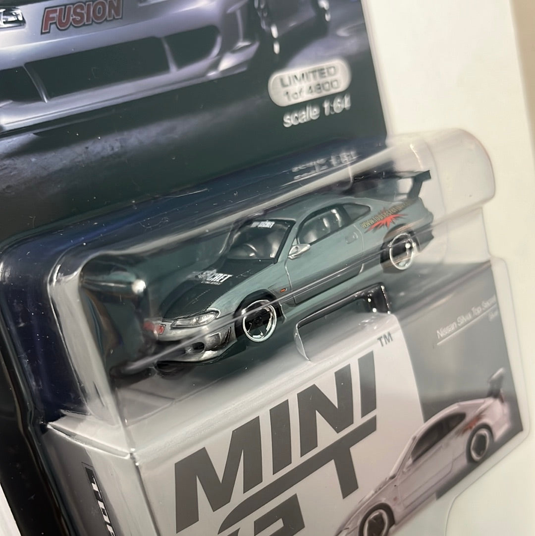 *Chase* Mini GT 1/64 Nissan Silvia Top Secret (S15) – Silver – Mijo Exclusives