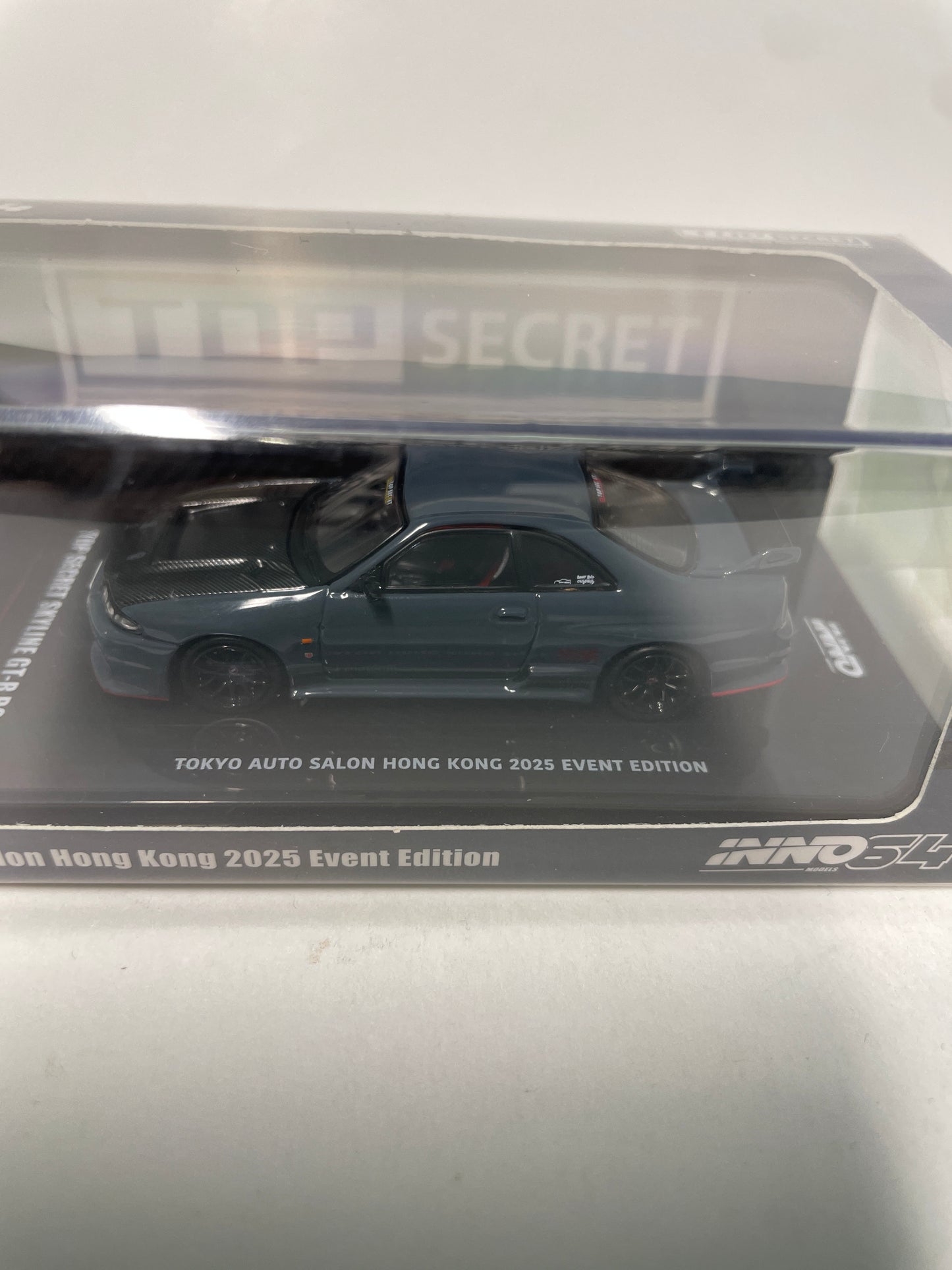 Inno64 1/64 Top Secret Nissan Skyline GT-R BCNR33 Tokyo Auto Salon Hong Kong 2025 Event Edition Blue - IN64-R33TS-TASHK25
