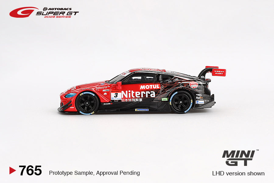 Mini GT 1/64 Autobacs Super GT Nissan Z GT500 #3 "Niterra MOTUL Z" NDDP RACING 2023 SUPER GT SERIES Red