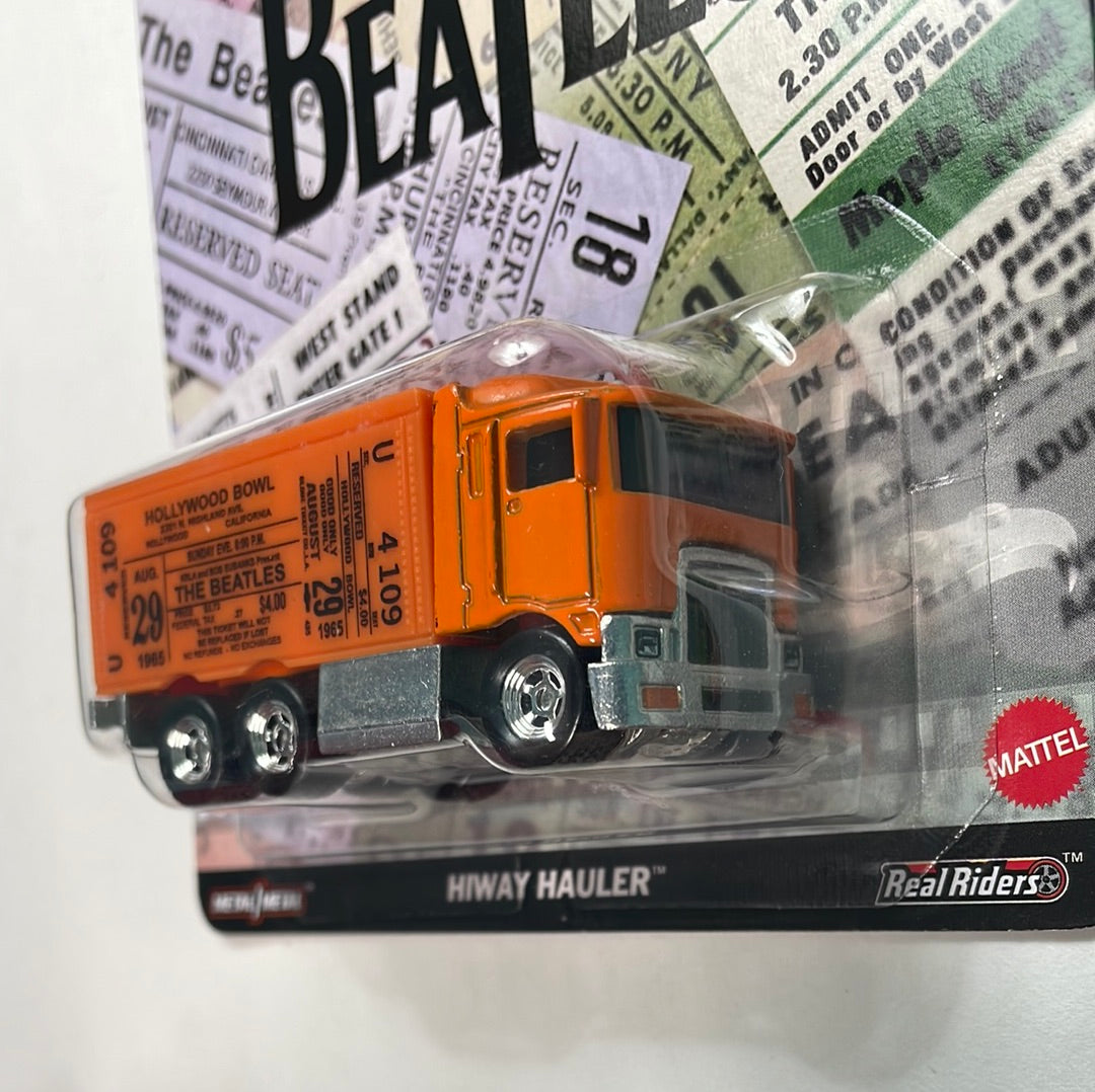 Hot Wheels 1/64 Pop Culture The Beatles Hiway Hauler Orange