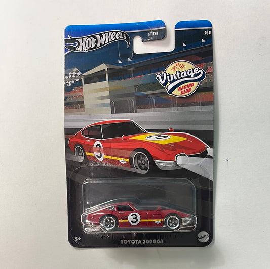 Hot Wheels 1/64 Vintage Racing Club Toyota 2000GT Red