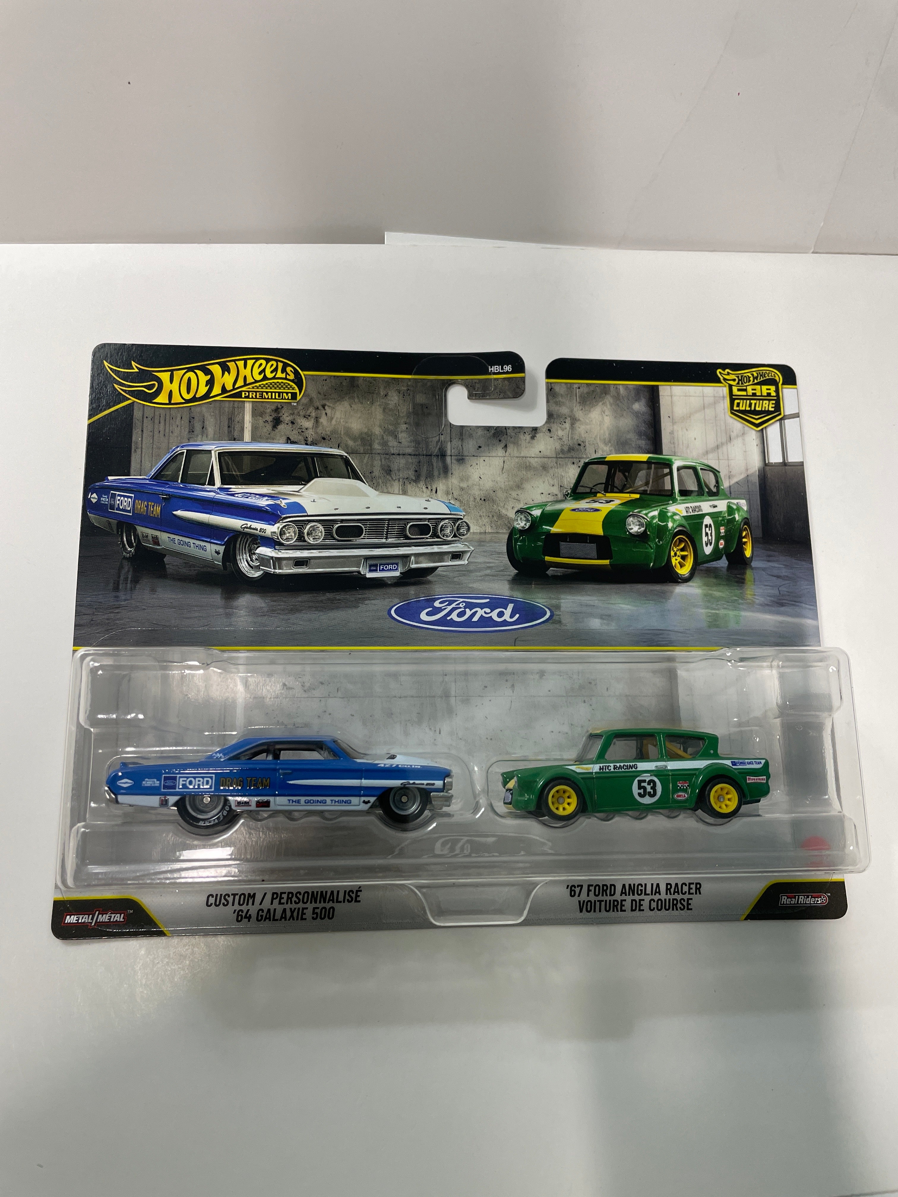 Hot Wheels 1/64 Premium Car Culture 2 Pack Ford Custom