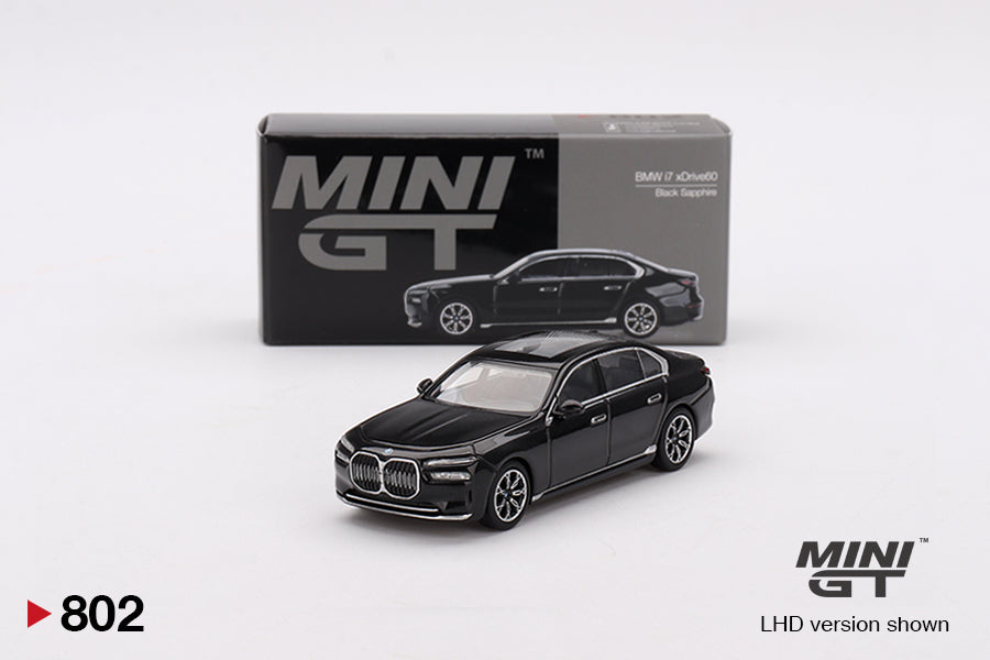 Mini GT 1/64 BMW i7 xDrive60 Black Sapphire
